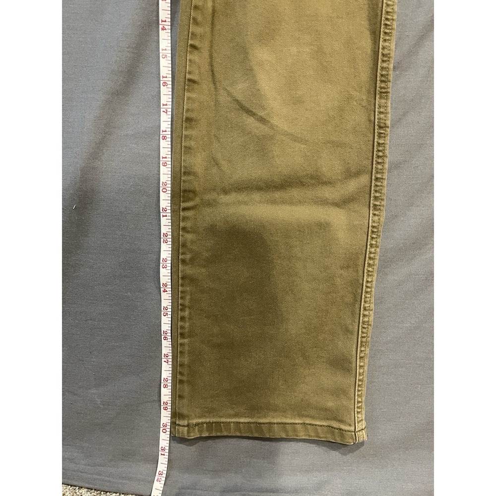 KHUL Chino Pants Womens 12 REG Green Hiking Outdoors Camping 34 x 30 Mid Rise - Picture 9 of 12
